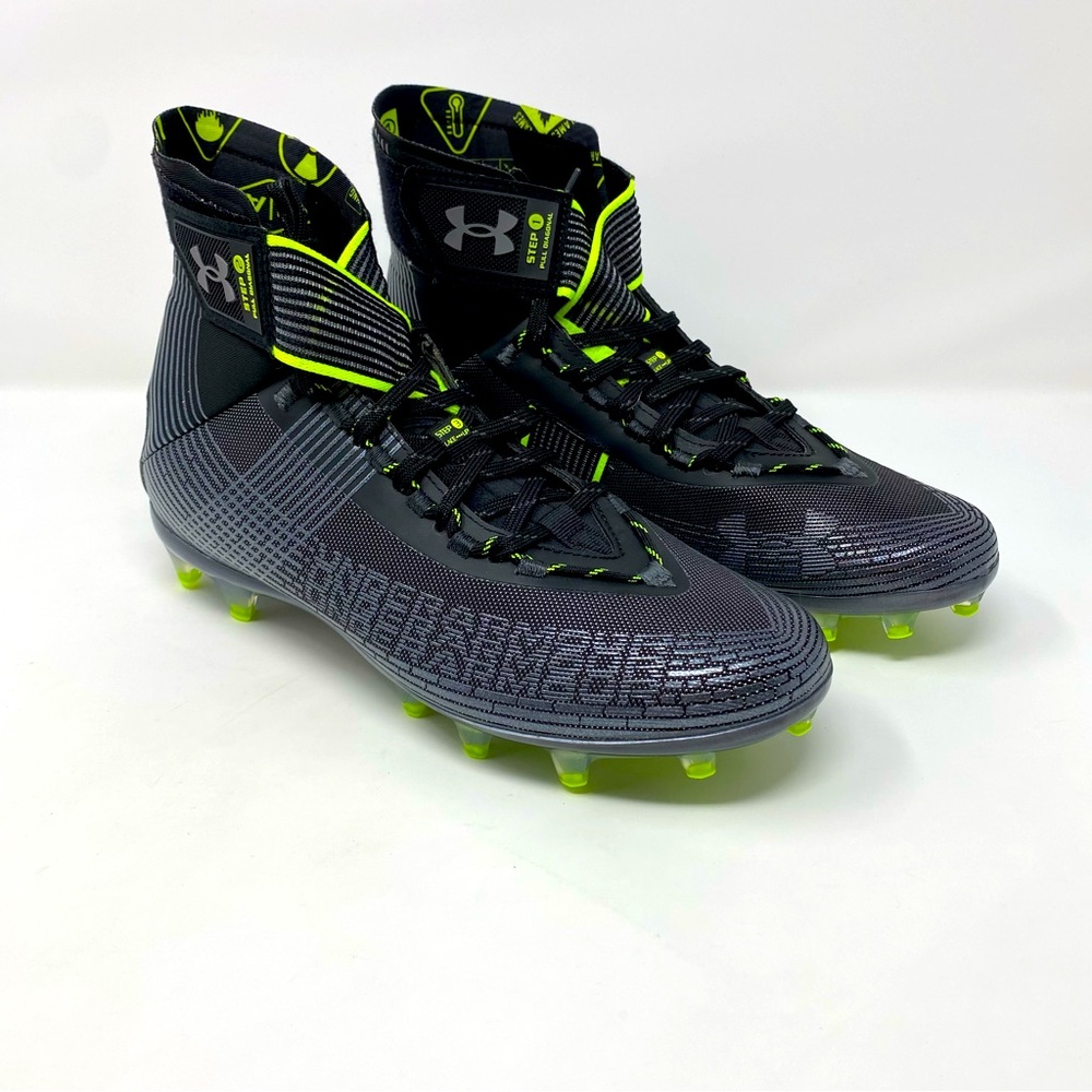 Under Armour Men’s Highlight Mc Football Cleats Black /‎ Jet Gray Size 10